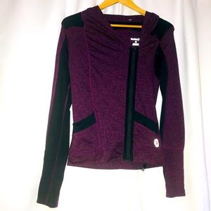 Hurley x Nike dri-Fit Purple and Black Asymmetrical Athletic Zip Up Jacket